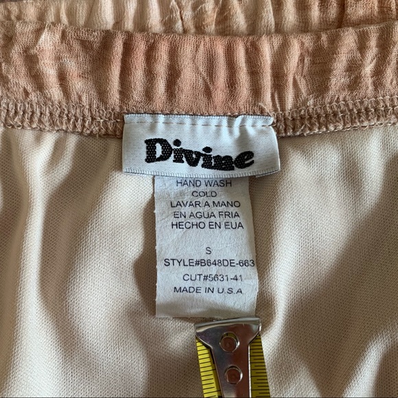 A-line Crepe Tie Dye Faded Below Knee Lined Skirt - Picture 15 of 15